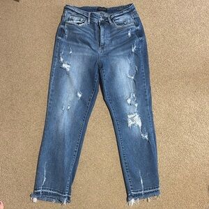 Distressed Straight Fit Judy Blues- 9/29